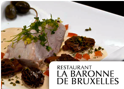 web Restaurant La Baronne de Bruxelles